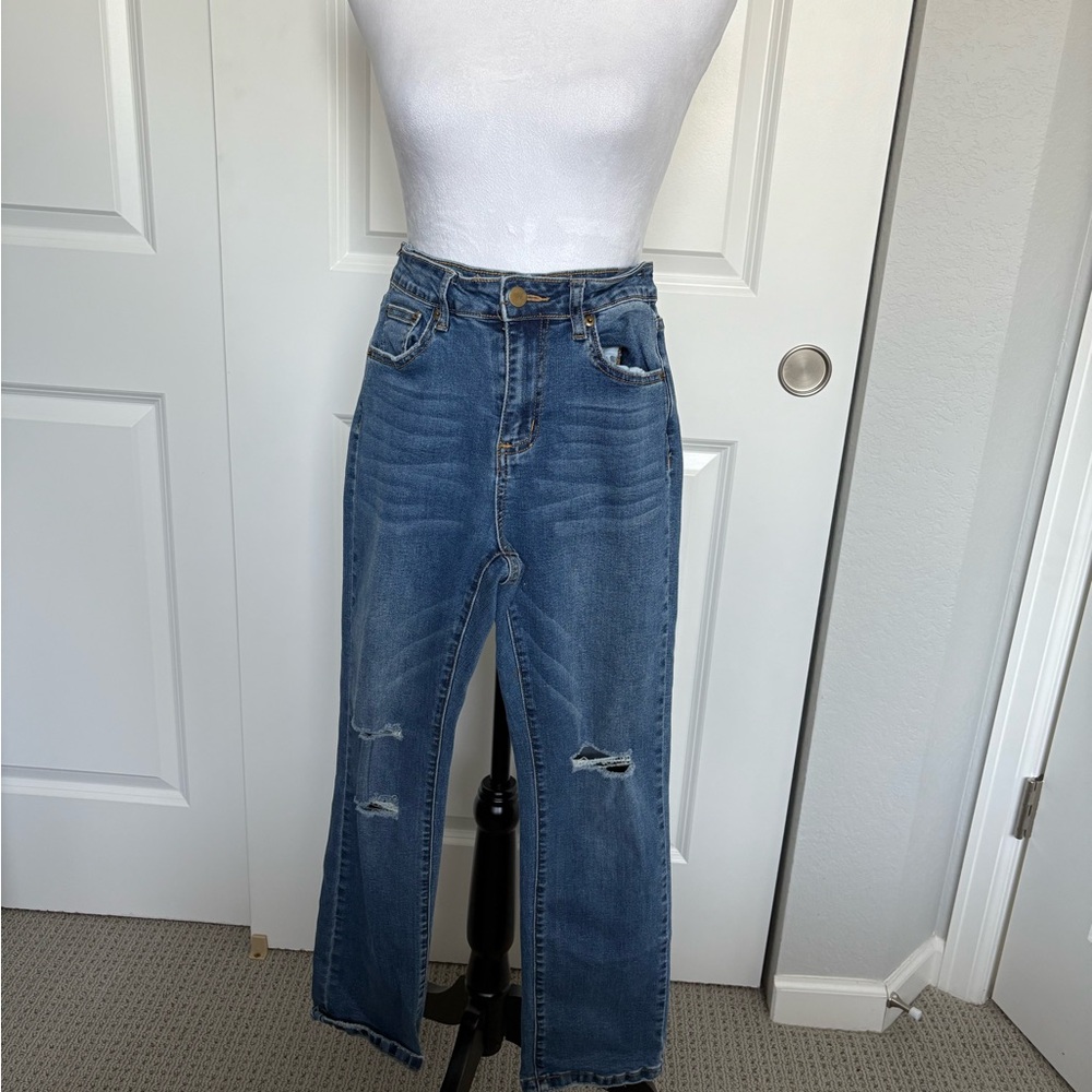 Fate Blue straight Leg Denim